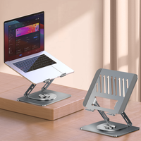 Support d'ordinateur portable OEM d'usine, réglable, rotation à 360°, robuste, en métal, portable, pour station de travail