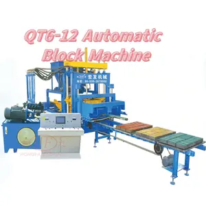QT6-12 Energy Saving Material Used Block Machine For Sale Brick Mold Machine Block