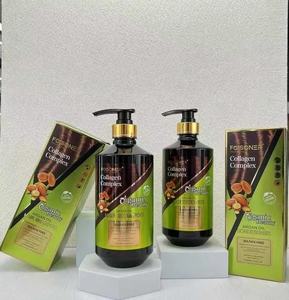 Juego de cuatro piezas de nueces de queratina marroquí de <span class=keywords><strong>marca</strong></span> propia, champú nutritivo para reparación hidratante del cabello - Product Image 5