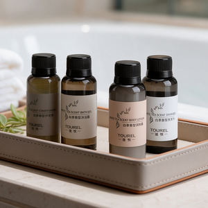 Wholesale 30ml Hotel <strong>Toiletries</strong> Set In Clear PE Bag <strong>Mini</strong> Shampoo Conditioner Body Wash Travel Size For Hotel SPA Guest Room - Product Image 1