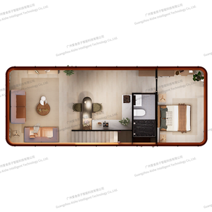 Cabina portátil modular de fábrica, casa contenedor multifunción, casa prefabricada desmontable de dos pisos con segundo piso - Product Image 4