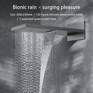<span class=keywords><strong>Douche</strong></span> BTO Gun Grey cachée cachée dans le mur incrustation encastrée rangée murale cachée ensembles de salle de bain <span class=keywords><strong>douche</strong></span> - Product Image 4