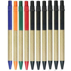 Bolígrafo Publicitario de Plástico con Tinta a Base de Aceite, con Tubo de Papel Kraft Reciclable, para Escritura Suave, Venta al Por Mayor - Product Image 2