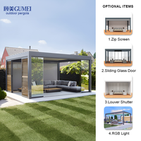 Luxuriöse Garten-Pergola Motorisiertes Bioklimatisches Terrassendach Outdoor-Aluminium-Pergola