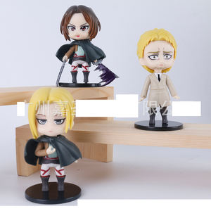 6 pièces/ensemble 10CM Shingeki No Kyojin Eren Hanji Ani Ackerman recueillir épée la dernière <span class=keywords><strong>saison</strong></span> Anime Figure Rivaille Ackerman <span class=keywords><strong>guerre</strong></span> - Product Image 6