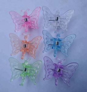 Clip d'extérieur en plastique PP coloré en forme de <span class=keywords><strong>libellule</strong></span> et d'orchidée, écologique et durable, 3,8x3,5 cm - Product Image 5