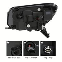 Nouveaux phares de projecteur LED triple LUMA avec feux de jour LED pour Toyota 4Runner Hilux Surf 4ème génération 2006-2009