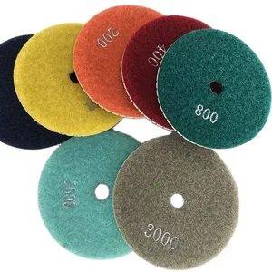 YN stone machinery 100mm flexible Grinding Sanding Disc resin bond Diamond Polishing Pad-Wet-Series