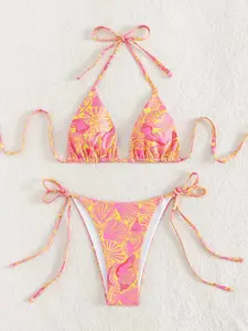 2024 estate triangolo bikini ragazze micro bikini costumi da bagno set costume da bagno con stampa bikini top sexy costumi da bagno da donna