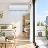 AC Inverter Split CE ERP Grosir 9000BTU 1Hp R32 WIFI Stabil OEM Logo Kustom untuk Proyek Rumah Eropa