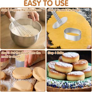 Quality Fried <b>Cake</b> Ring <b>Cutter</b> Mold for Cooking Pastry Food Dessert Kitchen DIY Accessories - Product Image 4
