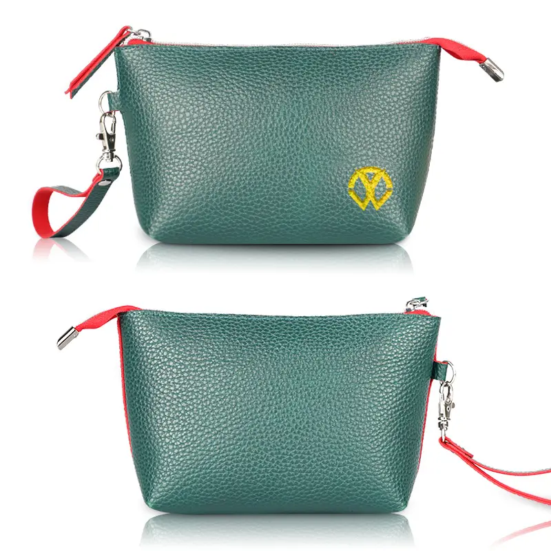 BSCI Fabrik Wasserdichte Reise toiletten aus massivem PU-Leder Tragbare Aufbewahrung tasche Make-up-Tasche Handtasche Kosmetik tasche