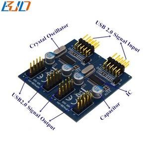 Nhà Máy Bán buôn máy tính Mb 9pin tiêu đề 1 đến 4 cổng 9pin USB 2.0 HUB Splitter Adapter board + cáp mở rộng 30cm - Product Image 2