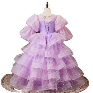 <span class=keywords><strong>Robe</strong></span> <span class=keywords><strong>de</strong></span> princesse personnalisable en tulle bouffant <span class=keywords><strong>de</strong></span> luxe avec sequins pour mariage, anniversaire, ou demoiselles d'honneur pour enfants - Product Image 2