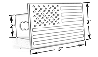 Housse de crochet de remorquage en acier inoxydable, étui noir mat de remorque en métal pour récepteurs 2"