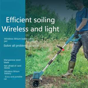 Mini garden tiller <b>cultivator</b> cordless household tools adjustable handle industrial-grade battery power supply - Product Image 3