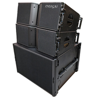 Sistema de Altavoces Line Array Profesional Doble de 10 y 12 Pulgadas, Altavoces Colgantes para Escenario, DJ, Exteriores, Activos y Pasivos