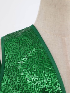 Boys <b>Christmas</b> Vest Bow Tie Set Green Red White <b>Candy</b> <b>Cane</b> Stripe Sequin Xmas Party Costume Kids Latin Jazz Dance Custom - Product Image 4