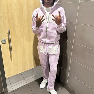 Premium Quality Men's Autumn Street Style <strong>Tracksuit</strong> Hoodie Set Embroidered Front Logo <strong>100</strong>% Cotton Oversized French Outerwear - Product Image 4