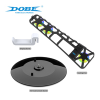 Kit d'accessoires 3 en 1 DOBE PS5 Slim : support vertical avec ventilateur de refroidissement et crochet pour casque pour accessoires PS5, livraison directe d'usine