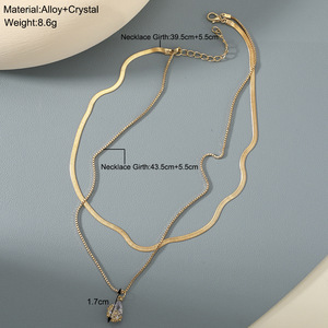 <strong>Boho</strong> <strong>Necklaces</strong> Pendants Vintage Multilayer Choker Fashion Simple Metal Water Drop Fine Jewelry <strong>Necklaces</strong>(old) - Product Image 6