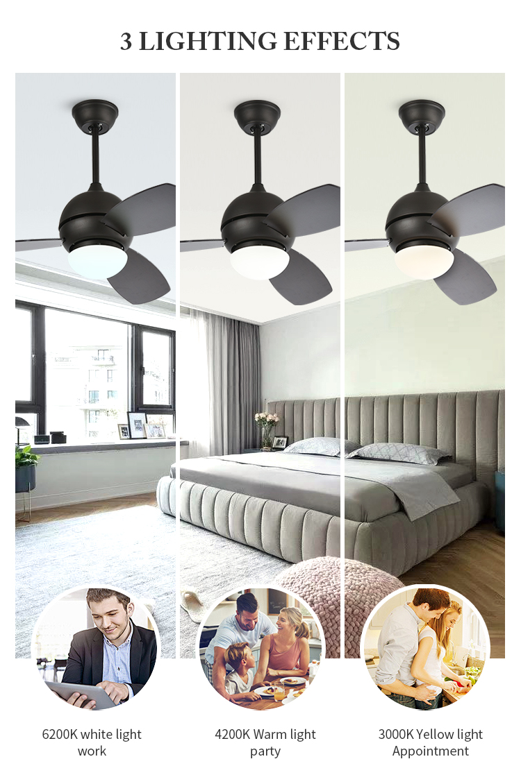 Breezelux 2019 New product modern design fan home use led pendant light with fan
