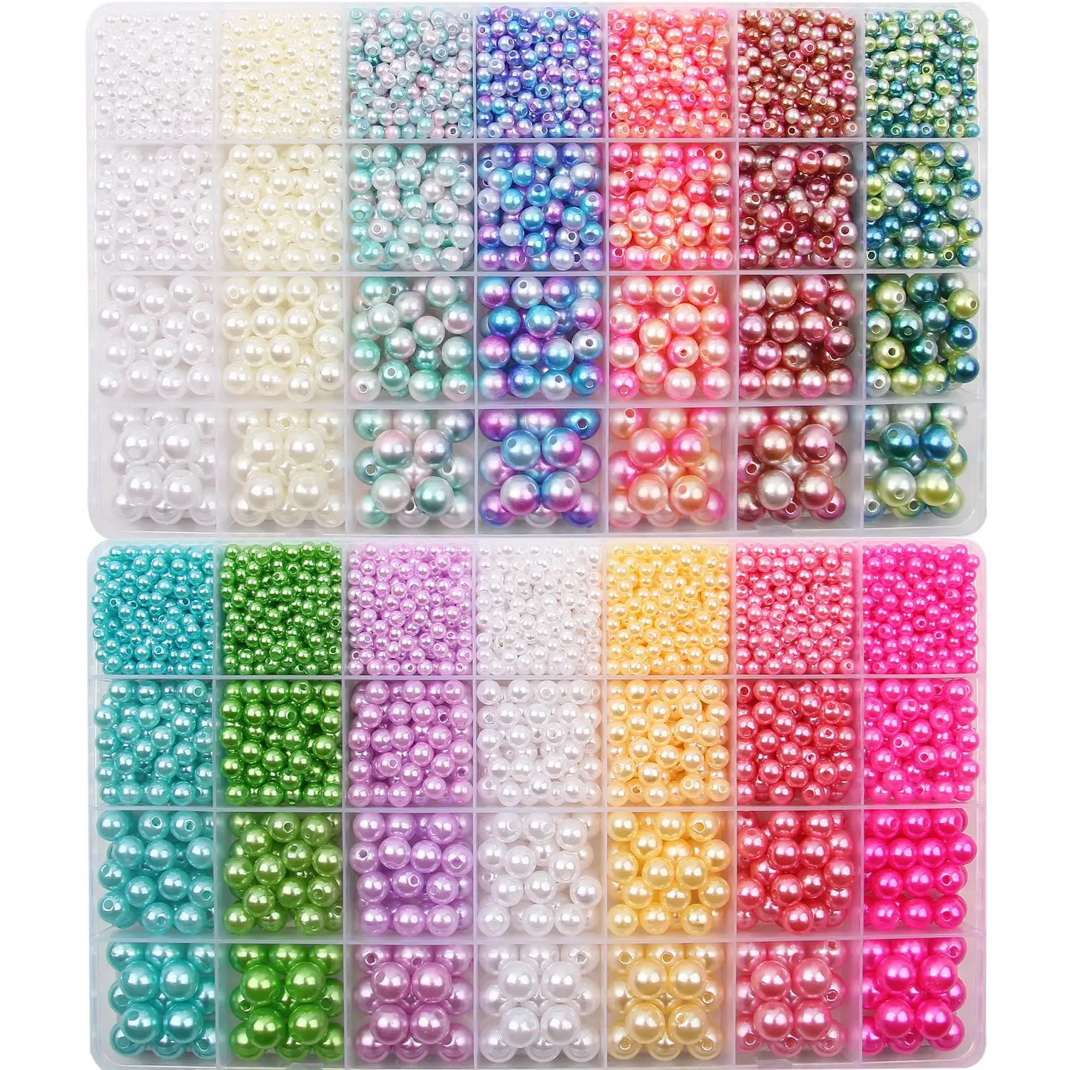 28 Color Gradient Pearls Jewelry Making Bracelets Making DIY Necklace Earring Handicraft Kit