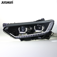 Projecteur LED JUSHUN pour Volkswagen Passat B8 2017-2019, avec feux de jour LED améliorés et clignotants séquentiels