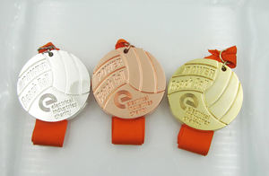 Médaille en métal personnalisée avec ruban <span class=keywords><strong>de</strong></span> cou et boîte cadeau, design unique, or, argent, bronze, idéale pour les événements, les marathons, la natation, le sport - Product Image 3