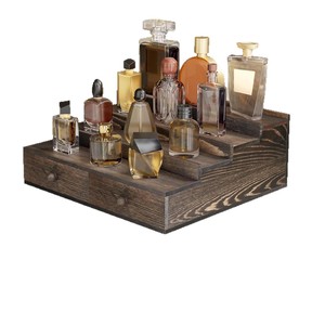 Wooden Tiered <b>Display</b> <b>Rack</b> Solid Wood Multi Layer Storage Box For Perfume And Aromatherapy Durable Design - Product Image 5