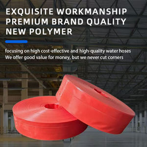 Yüksek Kaliteli PVC Düz Yangın Hortumu 50m 100m Esnek Tarımsal Sulama Ekipmanı Plastik Kaplinli - Product Image 3