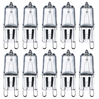 Ampoule halogène en verre G9 haute température 220V 18W/28W/42W pour four et friteuse à air, anti-explosion, Ra100, angle de faisceau 270°, 210-850LM, 2700K