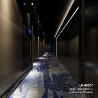 Moquette en polyester imprimée en 3D durable, moquette de luxe pour hall d'hôtel, moquette murale pour salle de banquet de bureau
