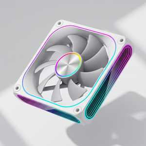 Ventiladores de PC de Escritorio con Lente de Tres Lados, Coloridos, 12v, Inteligentes, de 120mm, para Caja de Ordenador, con Diseño de CD - Product Image 3