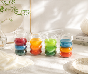 Wholesale Supplier Machine-Made Classical Holiday Scented Candles 100g Aromatherapy Paraffin Wax Glass <b>Jar</b> Home Decoration Burn - Product Image 5