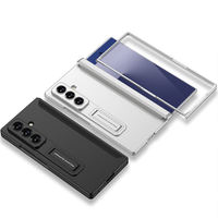 Étui de téléphone PC pour Z Fold 7 6 5, nouveau modèle, couverture intégrale, support magnétique fin, léger, antichoc avec protection d'écran