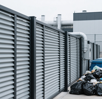 Panneaux de clôture en alliage d'aluminium noir personnalisables, écran métallique de jardin, écran extérieur pour la maison, écologique, durable, résistant à la décomposition
