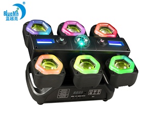 Bluemoon barato nuevo 120W móvil seis cabezas luz láser adecuada para discoteca boda evento Fiesta Club bar atmósfera Luz - Product Image 4