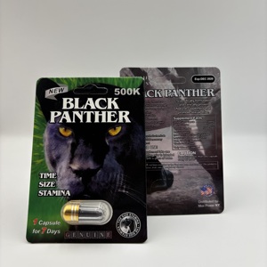 Cápsulas Black Panther de Alta Calidad, Fórmula Vegetal Suave Black Panther 500k, Cápsula Portátil de Una Unidad, Soporte Diario para Hombres Adultos - Product Image 5