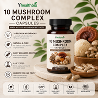 10 Capsules de Complexe de Champignons, Mélange de Champignons, Complément Alimentaire en Capsules, OEM ODM, Marque Privée, Produits Finis pour la Vente en Gros