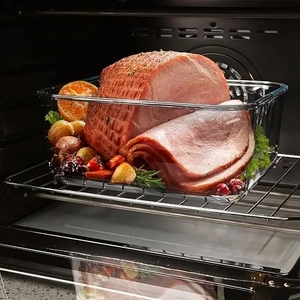 Grands récipients de stockage en verre avec couvercles, récipients pour pastèque, récipients de stockage alimentaire en verre extra-larges, hermétiques - Product Image 5