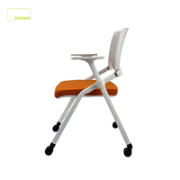 Bon marché, chaise de formation confortable et empilable, chaise en plastique, chaise de réunion en tissu