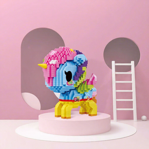 [Venta al por Mayor y Dropshipping] Bloques de Construcción de Plástico ABS con Micropartículas de Unicornio Auténticos BLD, Certificados EN71, Juguete Educativo para - Product Image 1