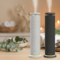Diffuseur d'arômes électrique intelligent en tissu enveloppé, machine d'aromathérapie de luxe professionnelle avec lumière LED et télécommande