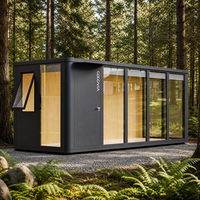 COCOVIA Maison modulaire en aluminium à installation manuelle, mini bureaux, petits bureaux, cabine de bureau préfabriquée