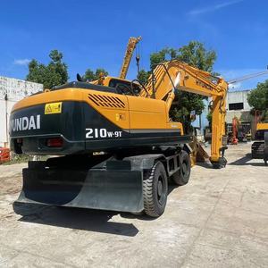 Excavadora de Ruedas Usada Hyundai 210W-9T 210W de 21 Toneladas Fabricada en Corea, Excavadora de Ruedas Usada Hyundai 210 210W 210W-9 210-9 210-9T - Product Image 1