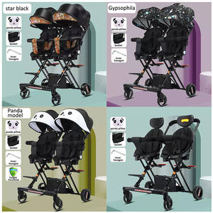 JXB <span class=keywords><strong>Passeggino</strong></span> <span class=keywords><strong>Leggero</strong></span> per Bambini Personalizzato di Alta Qualità, per Due Bambini, Ideale per Viaggi, Modello 2022 - Product Image 2