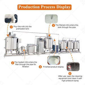 Máquina Homogeneizadora de Productos Lácteos Pequeña para Producción de <span class=keywords><strong>Leche</strong></span>, Planta de Procesamiento de <span class=keywords><strong>Leche</strong></span> de 200-500l, Línea de Producción de Yogur, <span class=keywords><strong>Precio</strong></span> - Product Image 3