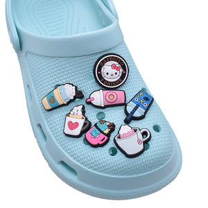 HY Venta al por mayor: Set de dijes de PVC <span class=keywords><strong>personalizados</strong></span> para zapatos y bolsos, con diseños de tazas, latte y citas - Product Image 3