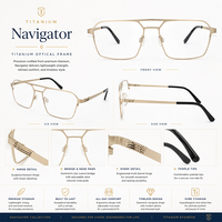 Gafas de Lectura Rectangulares Personalizadas Readsun, Montura Óptica de Titanio de Lujo Clásico de Alta Calidad